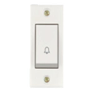 Anchor Penta Urea Cherry Bell Push Switch 6A White 38218 Pack of (20)