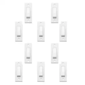 Anchor by Panasonic Penta 6A, 1Way Switch, Deluxe 100W SBL Load, IP20, White (38058-10)( pack of 20)