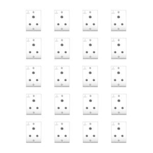 Anchor Penta 6A 3 Pin Ivory Socket, 50246 (Pack of 20)