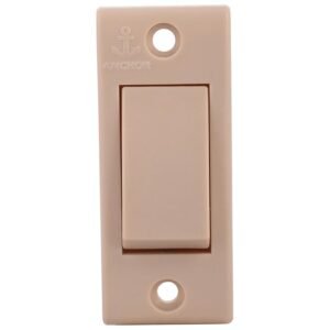 Anchor 50144 Penta Cherry Ivory 1 -Way Switch, 6 Amp, Ivory(pack of 20)